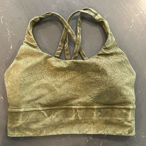Lululemon Spirts Bra Khaki Color Size 4